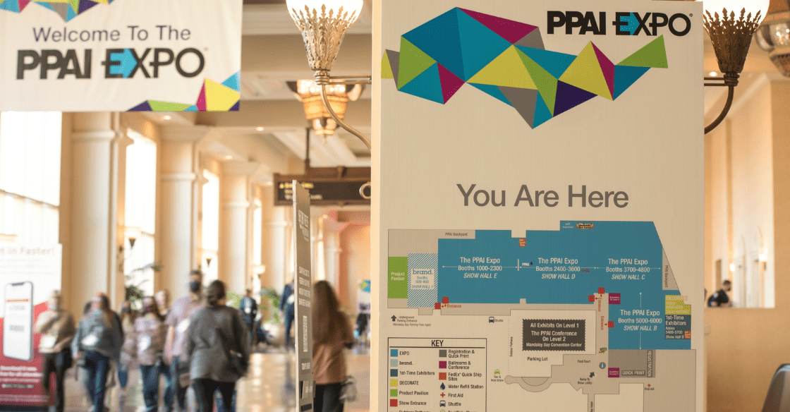 The PPAI Expo at a leading Las Vegas casino hotel.