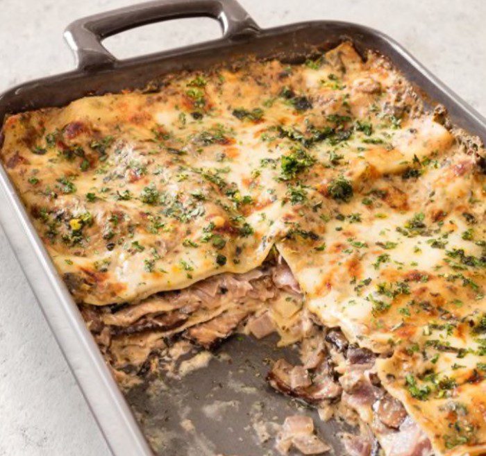 Mushroom lasagna