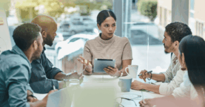 Group of people working