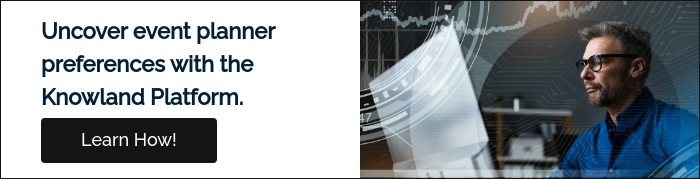 Uncover event planner preferences with the Knowland Platform.