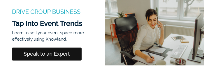 DRIVE GROUP BUSINESS Tap Into Event Trends Learn to sell your event space more effectively using Knowland.